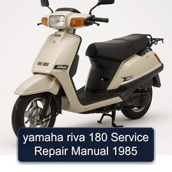 1985 Yamaha Riva Models 180 Service Repair Workshop Manual PDF
