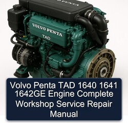 Volvo Penta TAD 1640 1641 1642GE Engine Service Repair Workshop Manual PDF