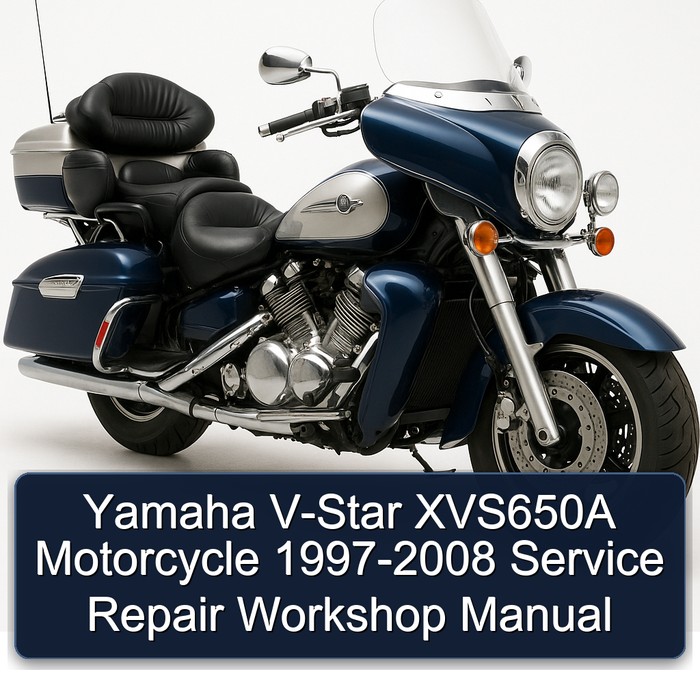 1997-2008 Yamaha XVS Models V-STAR XVS650A Motorcycle Service Repair Workshop Manual PDF