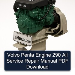 Volvo Penta Engine 290 All Service Repair Workshop Manual PDF