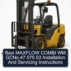 Baxi Maxflow Combi WM Gcno.47 075 03 Installation Servicing Service Repair Workshop Manual PDF