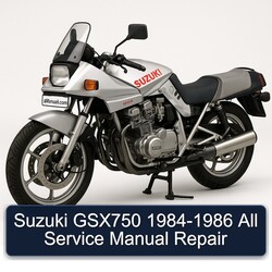 1984-1986 Suzuki GSX Series GSX750 - All Service Repair Workshop Manual PDF