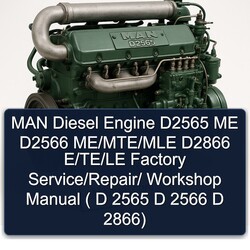 MAN D2565 Diesel Engine ME D2566 Me/mte/mle D2866 E/te/le / ( D 2565 2566 2866) Service Repair Workshop Manual PDF