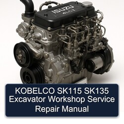 Kobelco SK115 SK135 Excavator Service Repair Workshop Manual PDF
