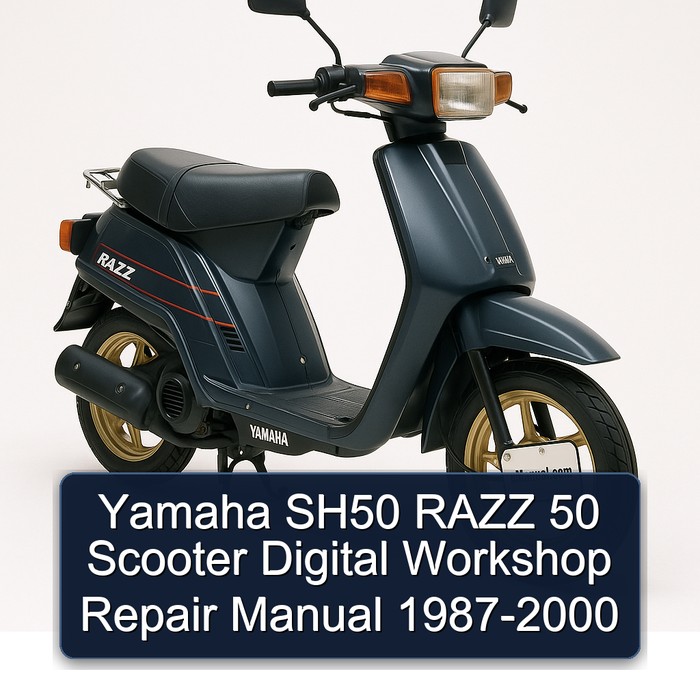 1987-2000 Yamaha Razz SH50 50 Scooter Digital Service Repair Workshop Manual PDF