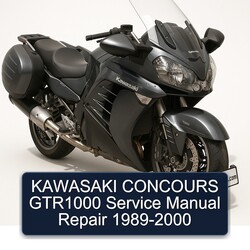 1989-2000 Kawasaki GTR Series Concours GTR1000 Service Repair Workshop Manual PDF