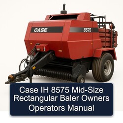 Case IH 8575 MID-SIZE Rectangular Baler Owners Operators Operator's Manual PDF