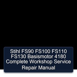 Stihl FS90 FS100 FS110 FS130 Basismotor 4180 Service Repair Workshop Manual PDF