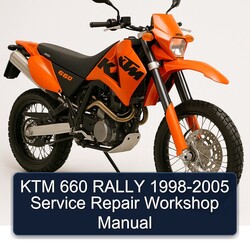 1998-2005 KTM 660 Rally Service Repair Workshop Manual PDF