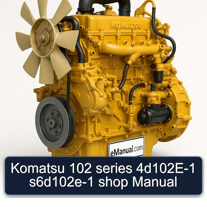 Komatsu 102 Series 4d102e-1 S6d102e-1 Shop Service Repair Workshop Manual PDF