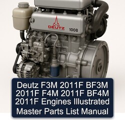 Deutz 1008 F3M 2011F BF3M F4M BF4M Engines Illustrated Master Parts Catalog PDF