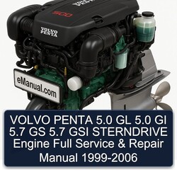 1999-2006 Sterndrive Volvo Penta 5.0 GL GI 5.7 GS GSI Engine Service Repair Workshop Manual PDF