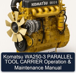 Komatsu 98 E 6 WA250-3 Parallel Tool Carrier Operation Service Repair Workshop Manual PDF