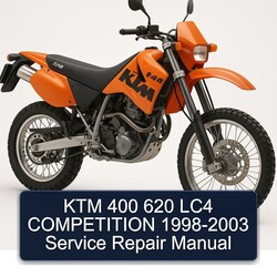 1998-2003 KTM 400 620 LC4 Competition Service Repair Workshop Manual PDF