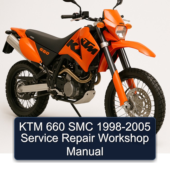 1998-2005 KTM 660 SMC Service Repair Workshop Manual PDF