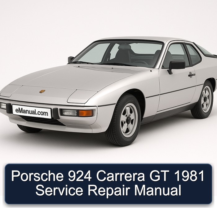 1981 Porsche 924 Carrera GT Service Repair Workshop Manual PDF