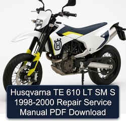 1998-2000 Piaggio LT Husqvarna TE 610 SM S Service Repair Workshop Manual PDF