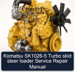 Komatsu Sk1026-5 Turbo Skid Steer Loader Service Repair Workshop Manual PDF