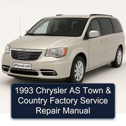 1993 Chrysler Town And Country AS Service Repair Workshop Manual PDF