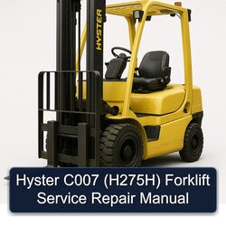 Hyster C007 (H275H) Forklift H275H Service Repair Workshop Manual PDF