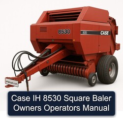 Case IH 8530 Square Baler Owners Operators Operator's Manual PDF