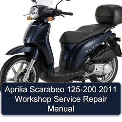2011 Aprilia Scarabeo 125 200 Service Repair Workshop Manual PDF