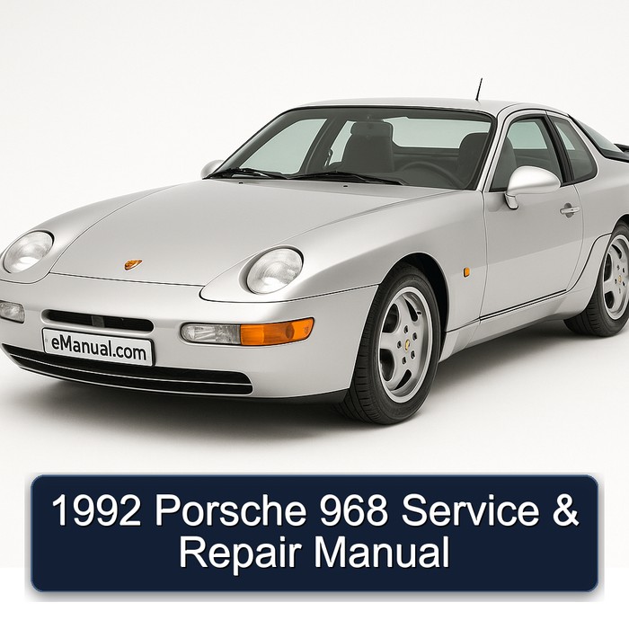 1992 Porsche 968 Service Repair Workshop Manual PDF
