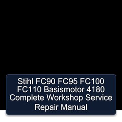 Stihl FC90 FC95 FC100 FC110 Basismotor 4180 Service Repair Workshop Manual PDF