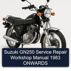 1983 Suzuki GN Series GN250 Onwards Service Repair Workshop Manual PDF