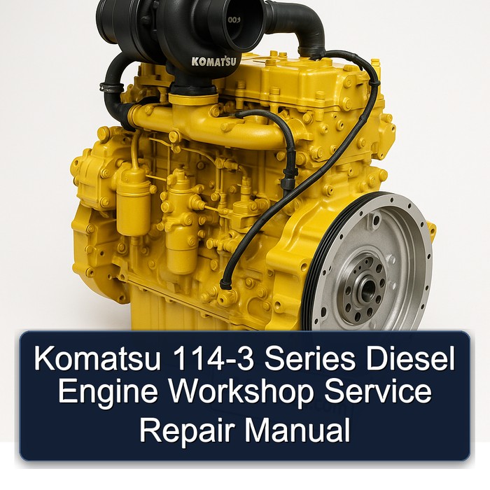 Komatsu 114 3 Series Diesel Engine Service Repair Workshop Manual PDF