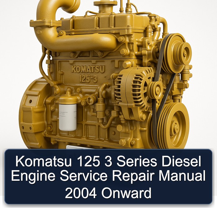 2004 Komatsu 125 3 Series Diesel Engine Onward Service Repair Workshop Manual PDF