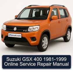 1981-1999 Suzuki GSX Series 400 - Online Service Repair Workshop Manual PDF