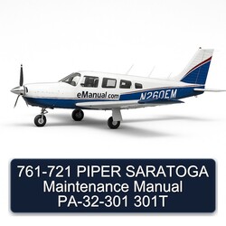 761-721 Piper Saratoga Pa-32-301 301T Service Repair Workshop Manual PDF
