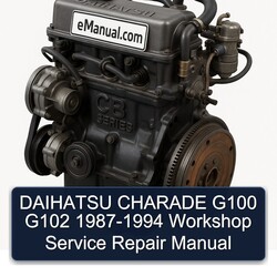 1987-1994 Daihatsu CB Series Charade G100 G102 Service Repair Workshop Manual PDF