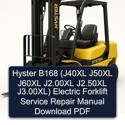 Hyster B168 (j40xl J50XL J60XL J2.00xl J2.50xl J3.00xl) Electric Forklift Service Repair Workshop Manual PDF