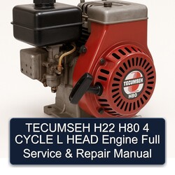 Tecumseh H80 H22 4 Cycle L Head Engine Service Repair Workshop Manual PDF