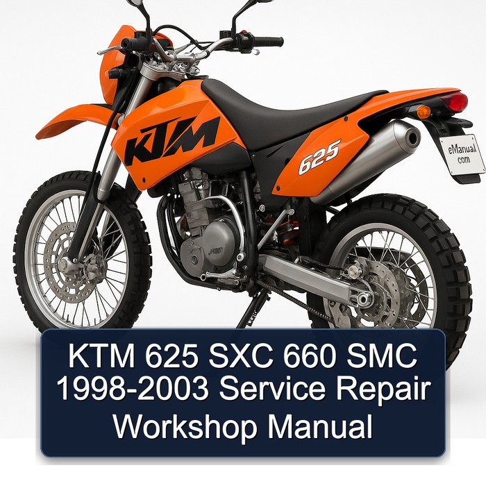 1998-2003 KTM 625 SXC 660 SMC Service Repair Workshop Manual PDF