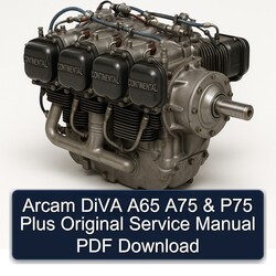 Continental A50 A65 A75 A80 Models Arcam Diva P75 Plus Original Service Repair Workshop Manual PDF