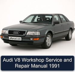 1991 Audi V8 Service Repair Workshop Manual PDF