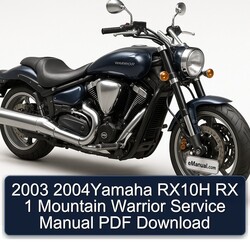 Manual de Servicio Yamaha RX10H RX 1 Mountain Warrior 2003-2004 (PDF)