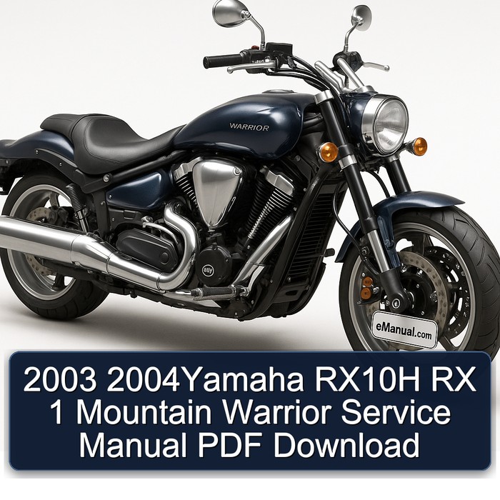 Yamaha Warrior RX10H RX 1 Mountain Service Repair Workshop Manual PDF