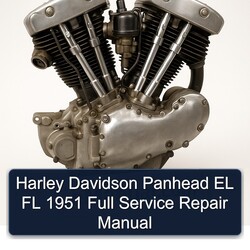 1951 Harley Davidson FL Models Panhead EL Service Repair Workshop Manual PDF