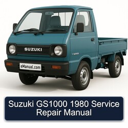 1980 Suzuki T Series GS1000 Service Repair Workshop Manual PDF
