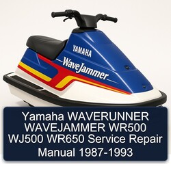 1987-1993 Yamaha Waverunner Wavejammer WR500 WJ500 WR650 Service Repair Workshop Manual PDF