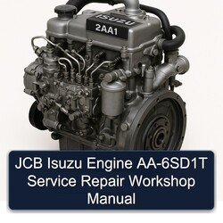 JCB Isuzu Engine AA-6SD1T Service Repair Workshop Manual PDF