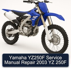 2003 Yamaha YZ Models YZ250F 250F Service Repair Workshop Manual PDF
