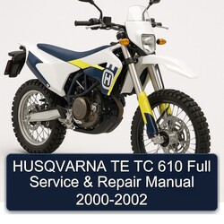 2000-2002 Husqvarna TC Models TE 610 Service Repair Workshop Manual PDF