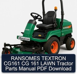 Ransomes Textron CG161 CG 161 Lawn Tractor Parts Catalog PDF