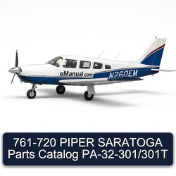761-720 Piper Saratoga Pa-32-301/301t Parts Catalog PDF