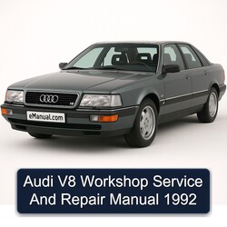 1992 Audi V8 Service Repair Workshop Manual PDF